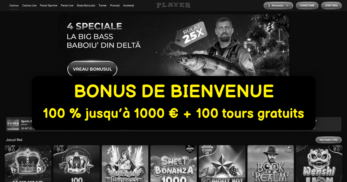 Player Casino welcome bonus