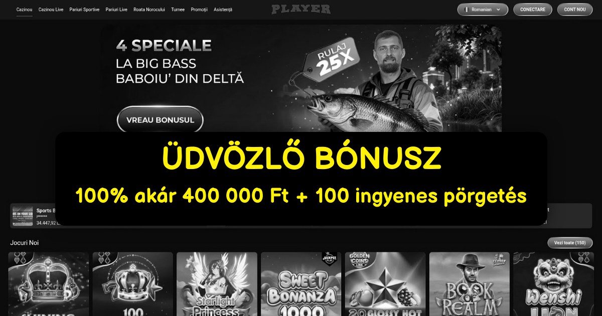 Player Casino welcome bonus